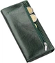 Женский кошелек кожаный ST Leather Accessories 18857 Зеленый - изображение 6