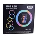 Кольцевая LED лампа RGB MJ38 36cm (Черный) - изображение 7