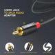 Аудіо кабель Ugreen Hi-Fi AUX jack 3.5 mm - 2xRCA 1 метр Black нейлон - зображення 5
