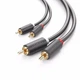 Аудио кабель Ugreen AV104 Hi-Fi 2RCA - 2RCA 1 метр - изображение 9