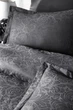 Постельное белье First Choice Jacquard Satin DARK 200 х 220 см Tecna Anthracite - изображение 2