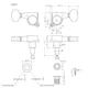 Колок для электрогитары GOTOH SG381-07R MG-T WS B - изображение 2