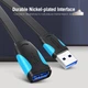 Удлинитель USB-USB 3.0 Vention Flat 5Gbps 2m Black (VAS-A13-B200) - изображение 2