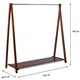Підлогова вішалка для одягу Fenster Модус 2П Коричневий 146x150x48,5 - зображення 3