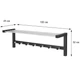 Вешалка настенная Fenster NVD-02 Чёрная 32x100x25 - изображение 4