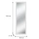 Настінне дзеркало Fenster NVD-03 Біле 164,5x60,5x3,7 - зображення 3