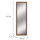 Настенное зеркало Fenster NVD-03 Коричневое 164,5x60,5x3,7 - изображение 2