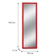 Настенное зеркало Fenster NVD-03 Красное 164,5x60,5x3,7 - изображение 2