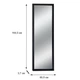 Настенное зеркало Fenster NVD-03 Чёрное 164,5x60,5x3,7 - изображение 3
