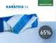 Сетка затеняющая 65% 4м х 5м Бело-голубая Karatzis - изображение 2
