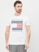 Футболка хлопковая длинная мужская Tommy Hilfiger 10574.2 S Белая - изображение 1