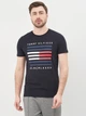 Футболка хлопковая длинная мужская Tommy Hilfiger 10574.3 S Темно-синяя - изображение 1
