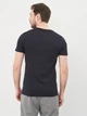 Футболка хлопковая длинная мужская Tommy Hilfiger 10574.3 S Темно-синяя - изображение 2