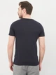 Футболка хлопковая длинная мужская Tommy Hilfiger 10576.3 S Темно-синяя - изображение 2
