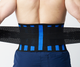 Пояс корсет для тренировок MedAtlantic BODY FITNESS S Черно-синий (КПО-6М-(cS)) - изображение 7