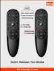 Пульт дистанційного керування Q6 Pro Air mouse USB 2.4G (гіроскоп + мікрофон + кольорове підсвічування клавіш) - изображение 7