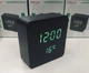 Часы VST настольные электронные с будильником и термометром зелёная подсветка 10х10см Чёрные (872) - изображение 2