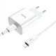 Зарядний пристрій 1Type-C Hoco C76A PD 20 W White з кабелем Type-C to Lightning - зображення 6