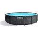 Круглый каркасный бассейн Intex 26742 (457-122 см) GreyWood Prism Frame Pool - изображение 1
