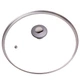 Кришка скляна Kamille 26см з металевим обідком KM-0825GR - зображення 2