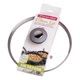 Кришка скляна Kamille 20см з металевим обідком KM-0822GR - зображення 1