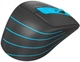 Безпровідна безшумна миша A4Tech FG30S Silent Black/Blue - изображение 7