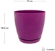 Горшок для цветов Form-Plastic Тоскана Круглая-19 4,4 л фиолетовый (0744-005) - изображение 4