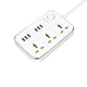 Сетевой фильтр BAVIN PC588 + USB зарядка сетевой удлинитель 1.5 м Белый (581983) - изображение 2