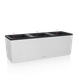 Умный горшок Lechuza Balconera 30 TRIO Stone прямоугольный 14 x 3 л 32,5 x 100 x 34,5 см Кварцовый белый - изображение 1