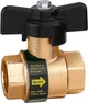 Кран шаровой CALEFFI BALLSTOP с обратным клапаном 3/4" 16 bar (323050) - изображение 1