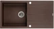 Кухонная мойка гранит GRANADO Mora marron GR2606 + сифон одинарный для кухонной мойки Nova - изображение 1