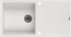 Кухонная мойка гранит GRANADO Mora white GR2605 + сифон одинарный для кухонной мойки Nova - изображение 1