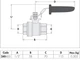 Кран шаровой CALEFFI 1/2" ВР PN63 -30-200°C (240400) - изображение 2