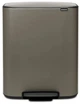 Відро для сміття Brabantia з педаллю BO PEDAL BIN 2х30 л Платинове (211546) - зображення 1