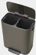 Відро для сміття Brabantia з педаллю BO PEDAL BIN 2х30 л Платинове (211546) - зображення 2