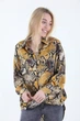 Блузка LadiesFashion 8027 з гудзиками (Гірчичний L/XL) - зображення 2