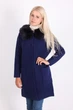 Пальто LadiesFashion 1638 з гудзиками (Синій XL/XXL) - зображення 1
