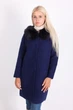 Пальто LadiesFashion 1638 з гудзиками (Синій XL/XXL) - зображення 2