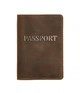 Шкіряна Обкладинка на Паспорт DNK Leather Passport-H коричнева - изображение 1