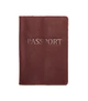 Шкіряна Обкладинка на Паспорт DNK Leather Passport-H бордова - изображение 1