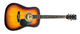 Гитара акустическая MAXTONE WGC4010 Sunburst Санберст - изображение 1