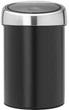 Бак для мусора Brabantia TOUCH BIN 3 л Черный матовый (364440) - изображение 1