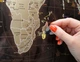 Скретч карта путешествий MyMap Coffee edition ENG в раме Dark Wood 90x65см - изображение 3
