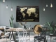 Скретч карта мира черная с золотом Mymap Black Edition в раме из дерева Dark Wood 90х65см - изображение 3