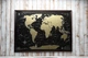 Скретч карта мира черная с золотом Mymap Black Edition в раме из дерева Dark Wood 90х65см - изображение 7