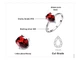 Кольцо из серебра 925 пробы с гранатом "Mysterious garnet" 18,5мм - изображение 2