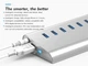 USB-хаб Blueendless H101U3 10 портів USB 3.0 з блоком живлення hub концентратор - зображення 6