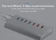 USB-хаб Blueendless H4013U3 USB 3.0 7 портів з блоком живлення hub концентратор - зображення 9