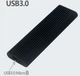 Зовнішня кишеня Shuole для M.2 SSD NGFF SATA-USB 3.0 SL-MN05 - зображення 2