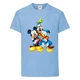 Футболка детская Микки Маус 002 (Mickey Mouse) голубая (MMS lbl 002) 140 см - изображение 1